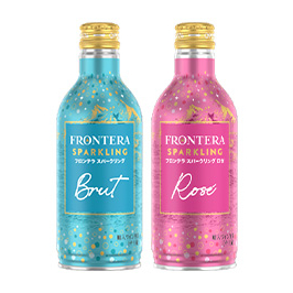 フロンテラ スパークリング 缶／スパークリング ロゼ 缶」パッケージ