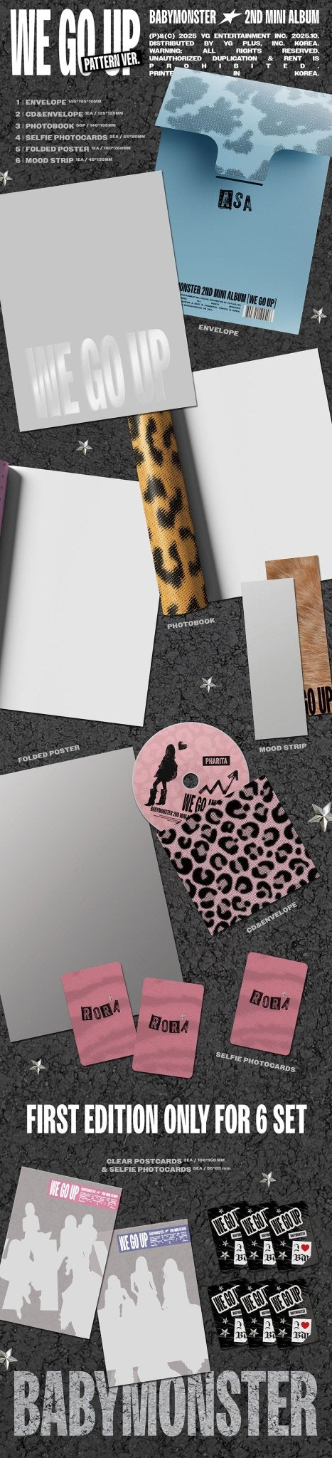 BABYMONSTER 'WE GO UP' — Pattern Ver. (Digipack • ENGLISH) [Pre