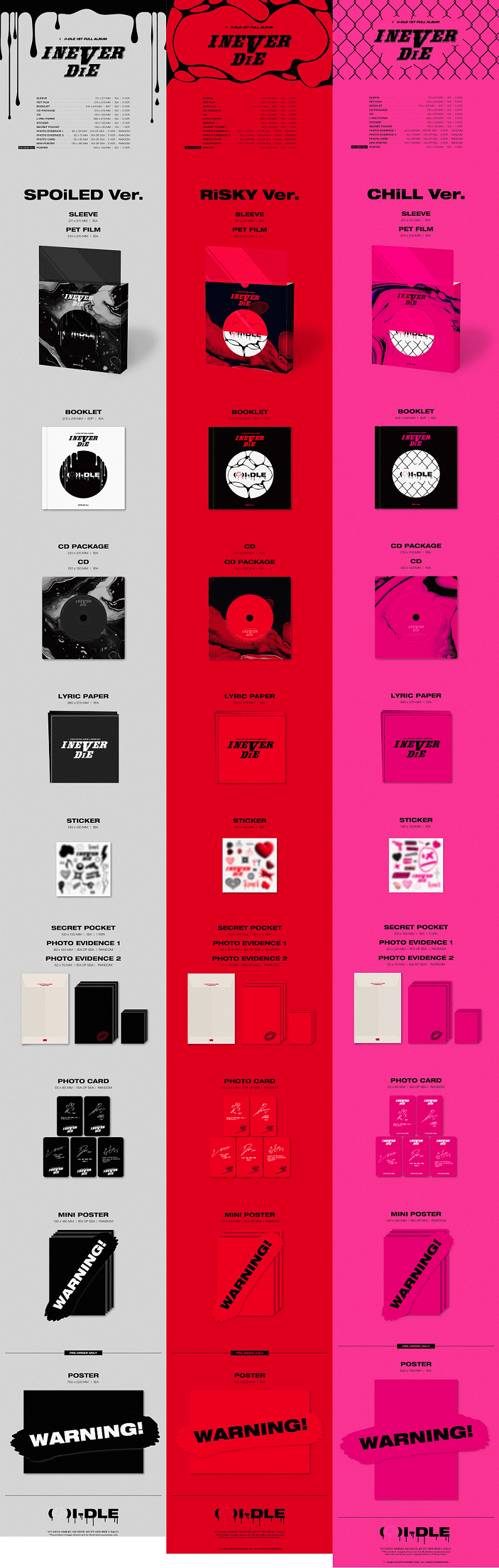 GIDLE 1ST FULL ALBUM I NEVER DIE - Kpop USA