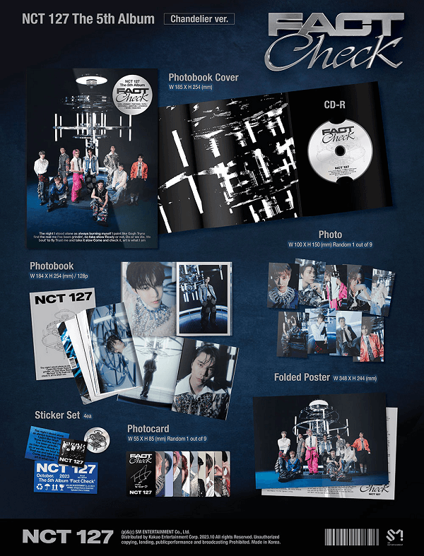 NCT 127 5TH ALBUM FACT CHECK CHANDELIER VER. - Kpop USA