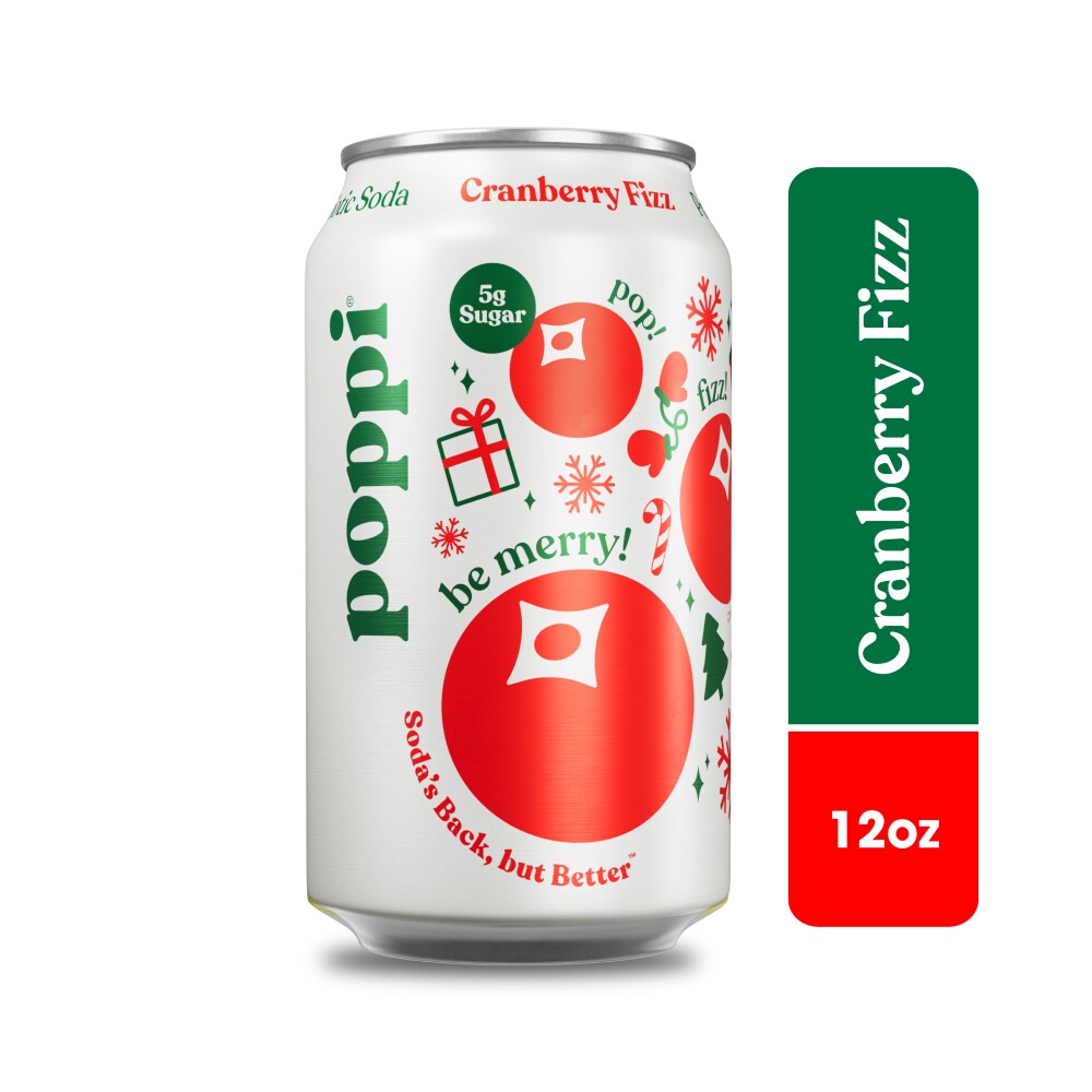 Poppi Cranberry Fizz Prebiotic Soda Can, 12 fl oz - Pick 'n Save