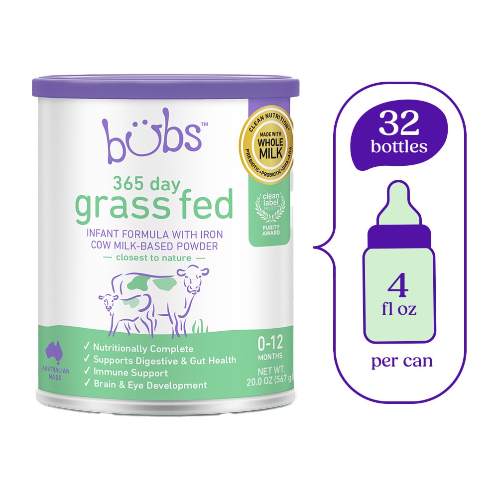 Bubs 365 Day Grass Fed Cow-Milk Based Infant Formula Powder