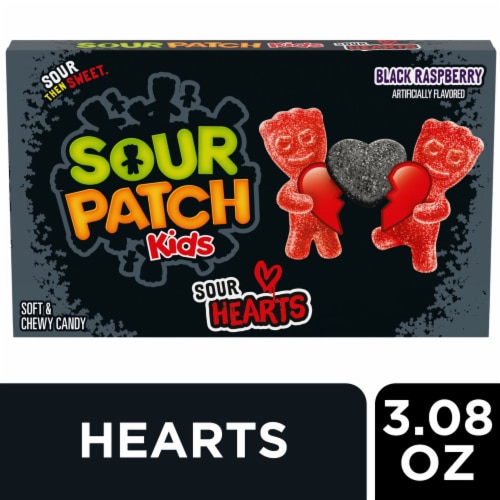 SOUR PATCH KIDS Sour Hearts Soft & Chewy Valentines Day Candy