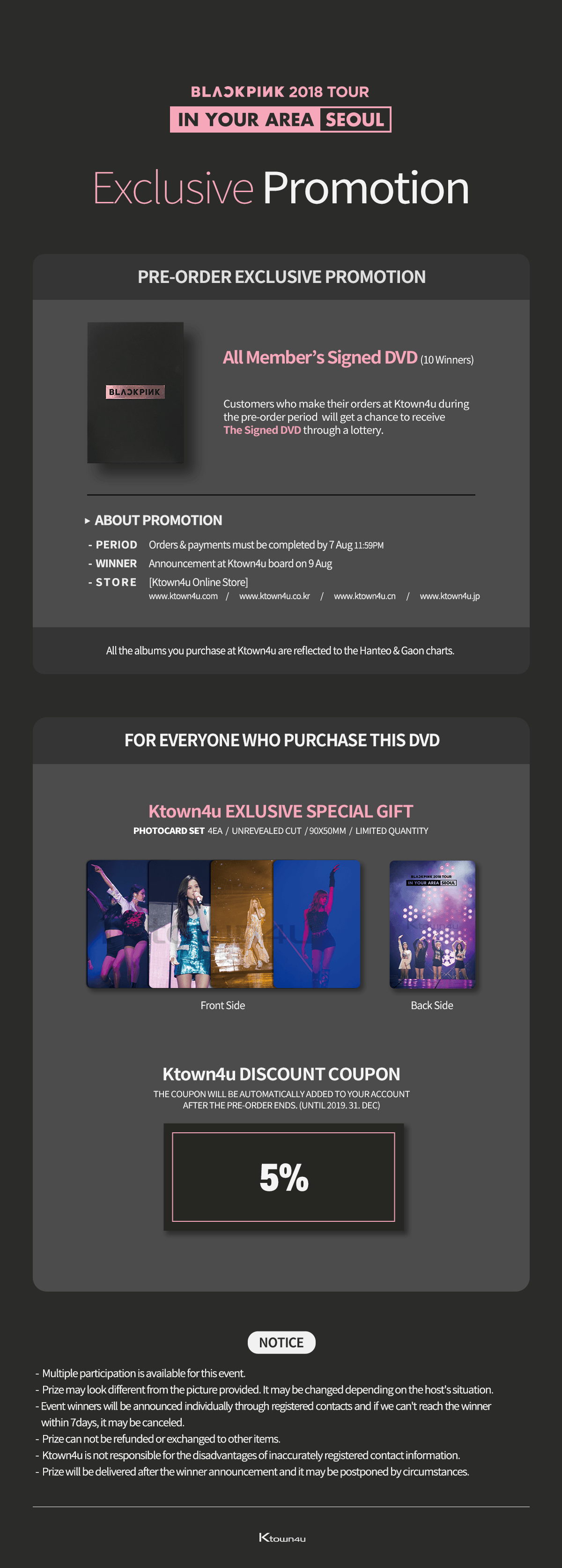 ktown4u.com : [DVD] BLACKPINK - BLACKPINK 2018 TOUR [IN YOUR AREA