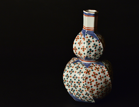 富本憲吉 赤繪面取徳利 | しぶや黒田陶苑