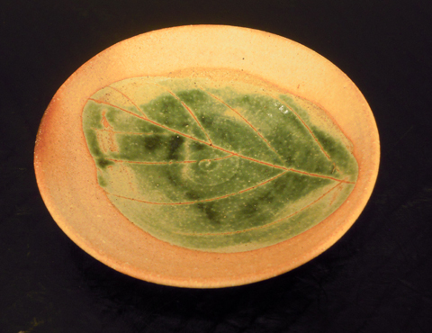 信楽土木の葉皿 | しぶや黒田陶苑