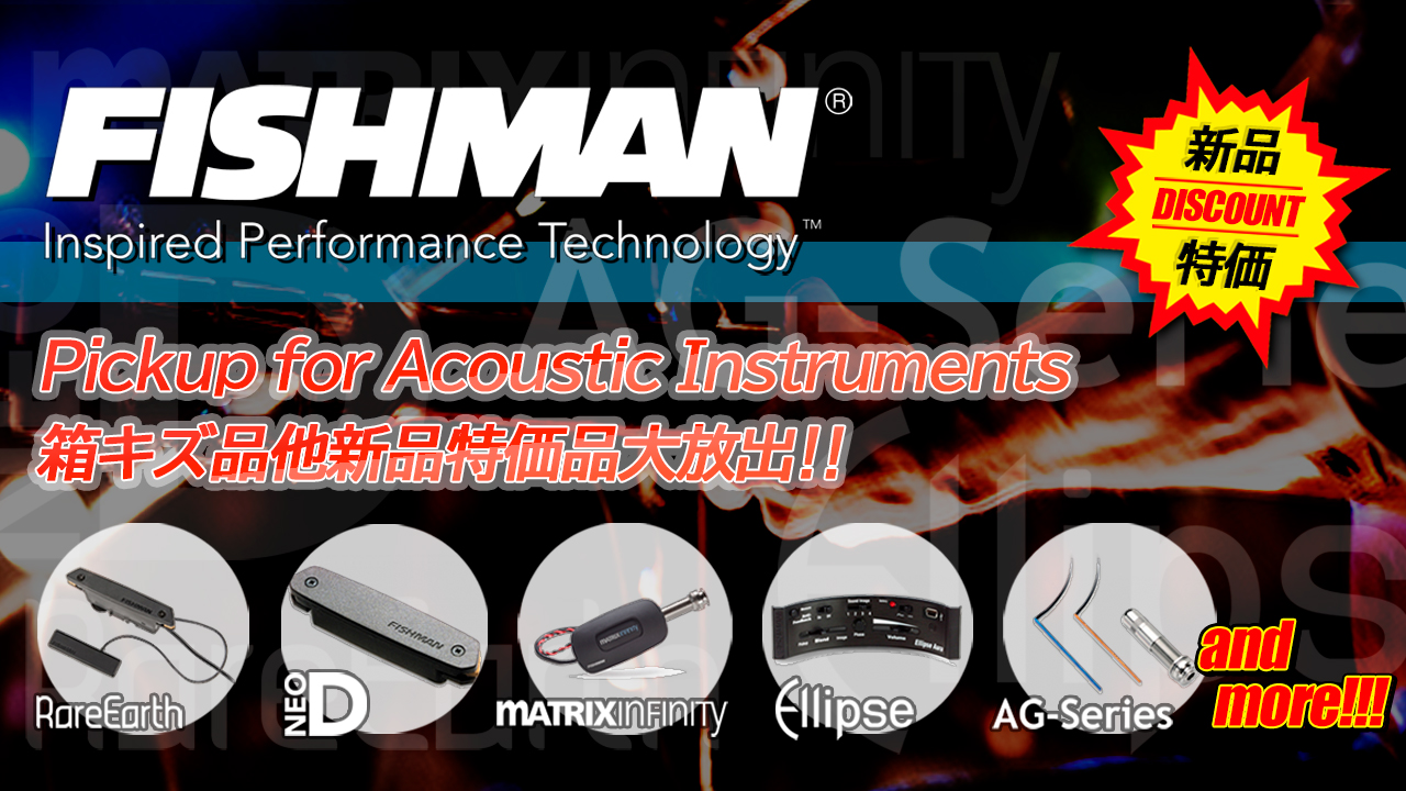 FISHMAN（フィッシュマン）アコースティック用ピックアップ新品特価品