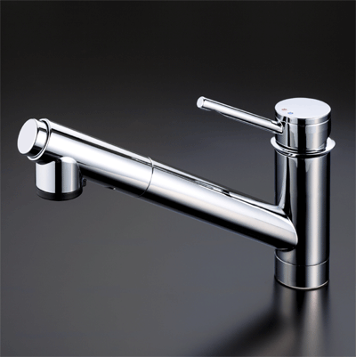 流し台用シングルレバーシャワー付混合栓（ブレードホース・クイック