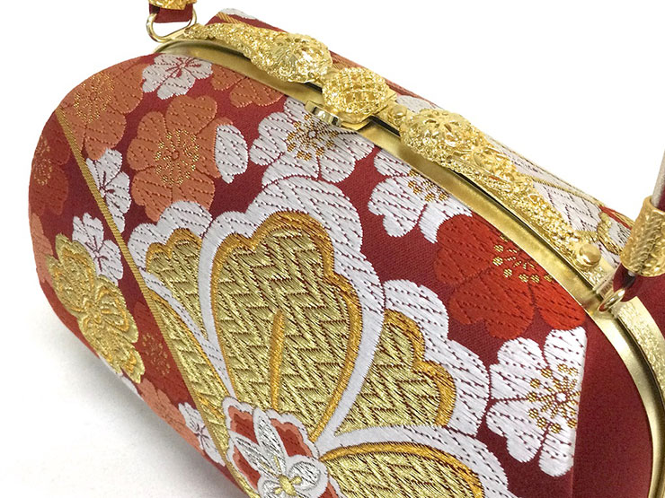 草履バッグセット Mサイズ 赤 金 桜 振袖 l510005455-1 - きもの館【久
