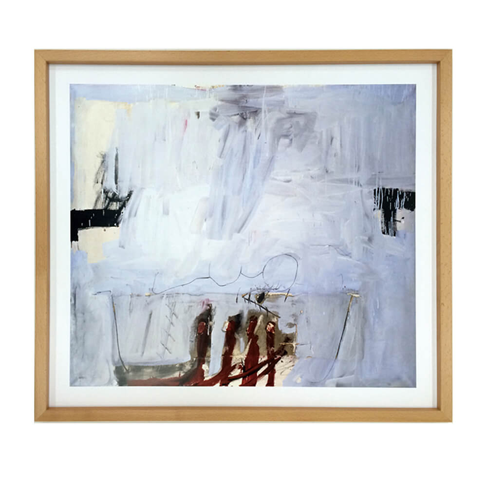 Antoni Tapies（アントニ タピエス） Blau mit vier roten Staben 1966