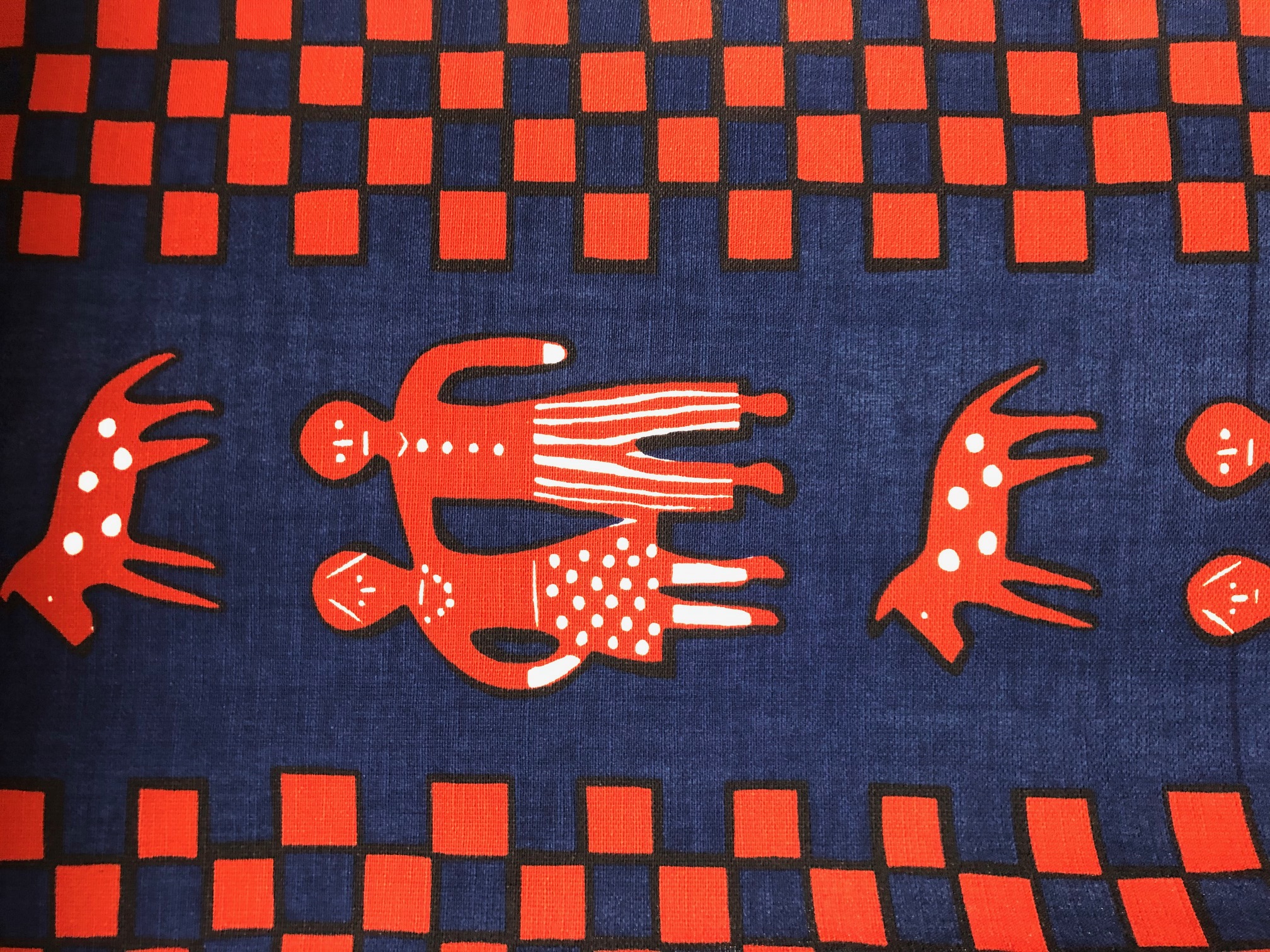 柚木沙弥郎 小巾布 仲良し