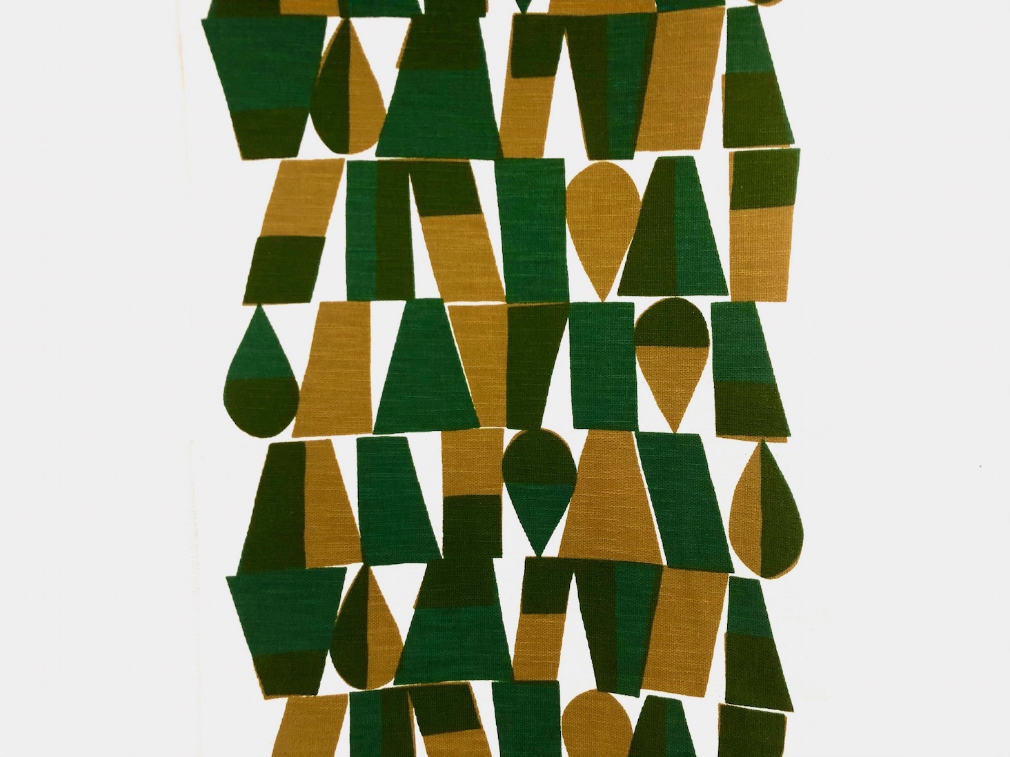 柚木沙弥郎 小巾布 幾何文 緑