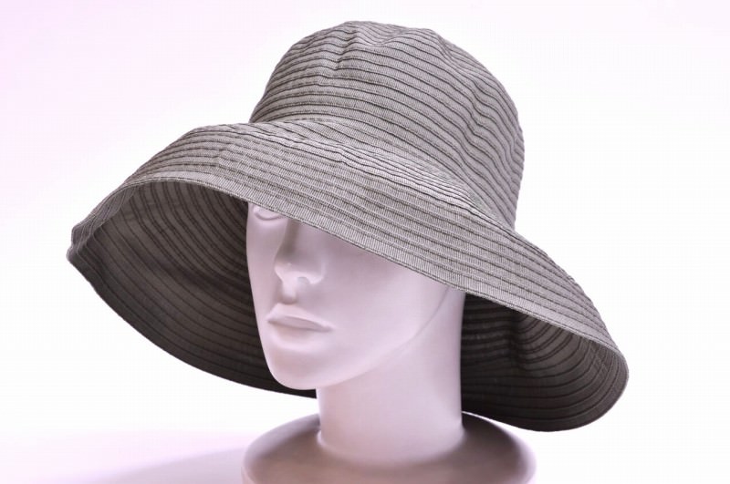 Grevi グレヴィ ミックスコットン 無地 中円 ブレード ハット