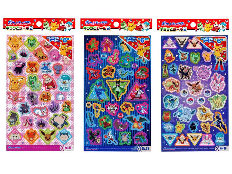 100景品 ポケットモンスター キラッとシール 2|【堀商店】景品・販促品