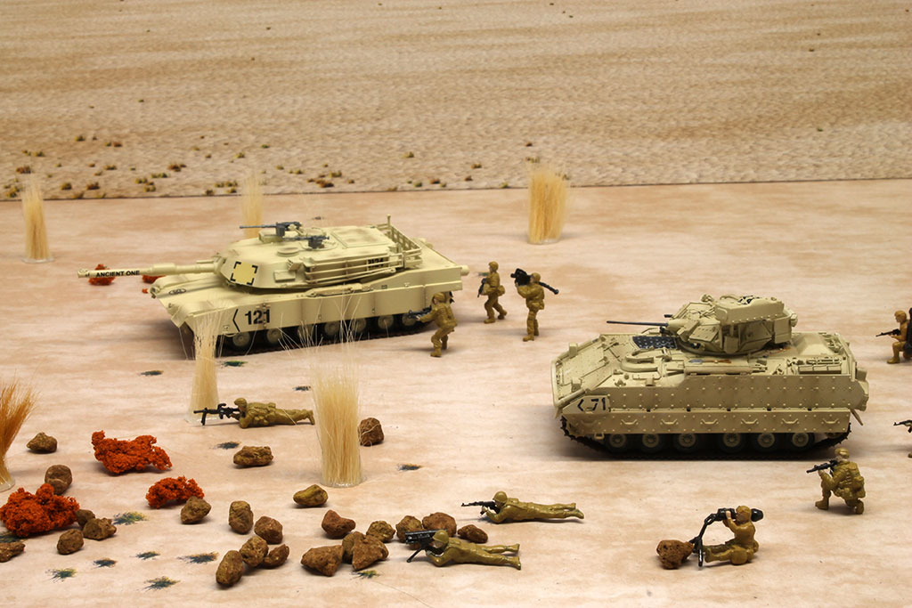 DSF-016 ジオラマシート [FREE 陸上部隊展開セットB(砂漠)] [箱庭技研