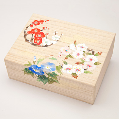 開き箱（中） 〈花丸紋様〉 ｜ 桐箱・京都 堀川五条 - 株式会社箱藤商店