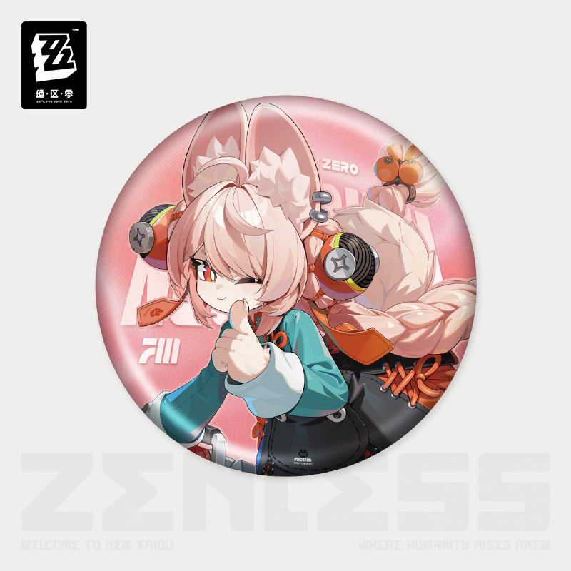 ZZZ 20pt】ゼンレスゾーンゼロ 立ち絵 缶バッジ クランプスの黒枝