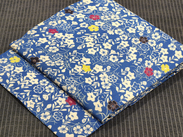 帯のアトリエ花邑 hanamura 銀座「秋草文様 型染め 絹縮み 名古屋帯」