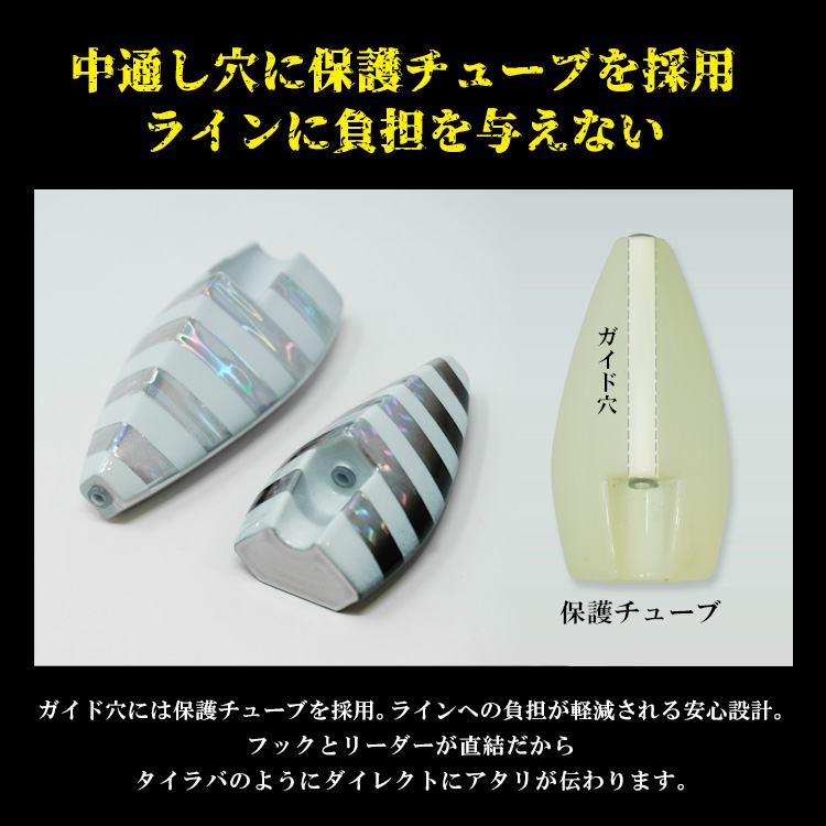BAKSTORM ボトムロケット タイプA 中通しテンヤ兼三角タイラバ単品 250g