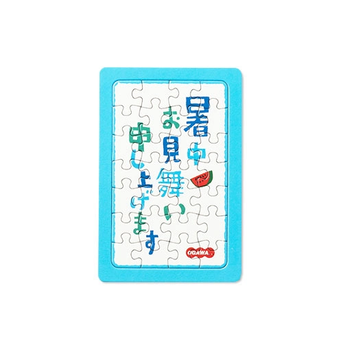 枠付きジグソーパズル（ハガキサイズ）28ピース【物販グッズ