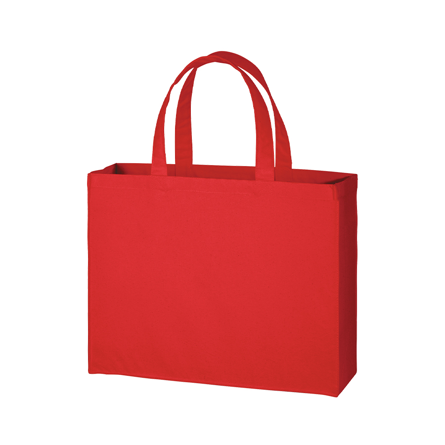 オリジナル キャンバスカレッジトートバッグ(L)ワイド レッド【最安値