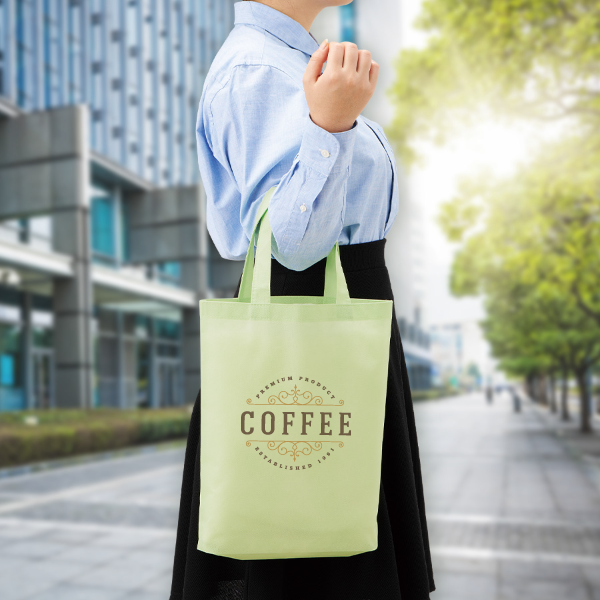 オリジナル 不織布A4ガゼットマチ付トートバッグ【最安値88円