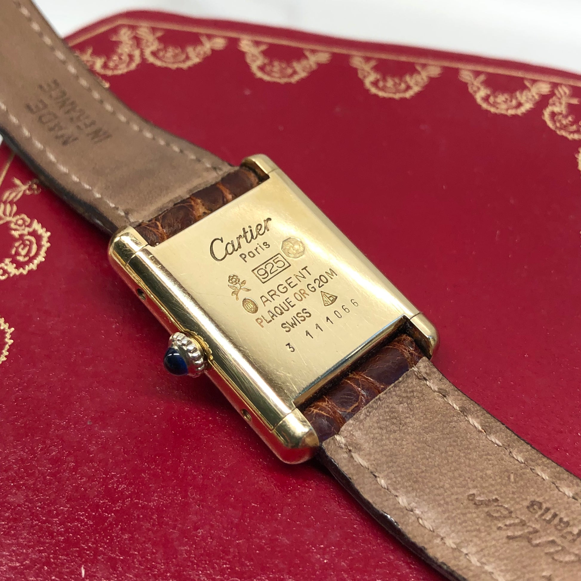 Cartier Must de Cartier Tank Vermeil Manual Wind 925 Wristwatch