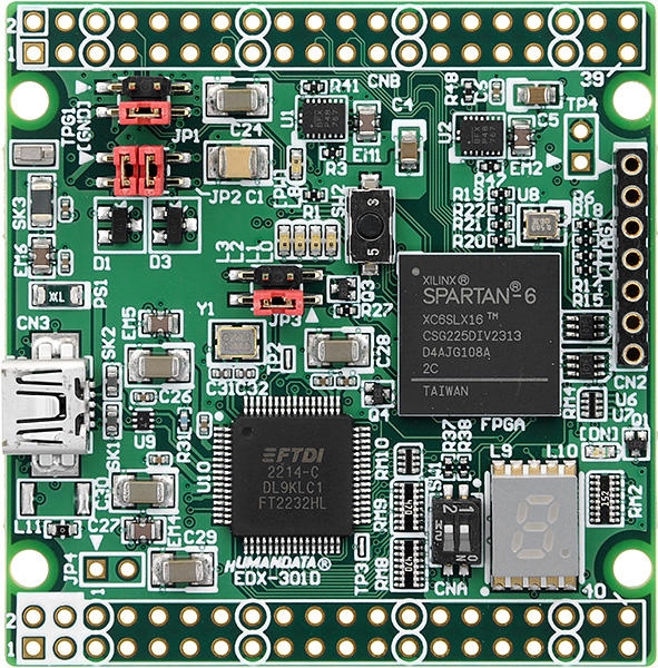 EDX-301] Spartan-6 LX USB-FPGAボード