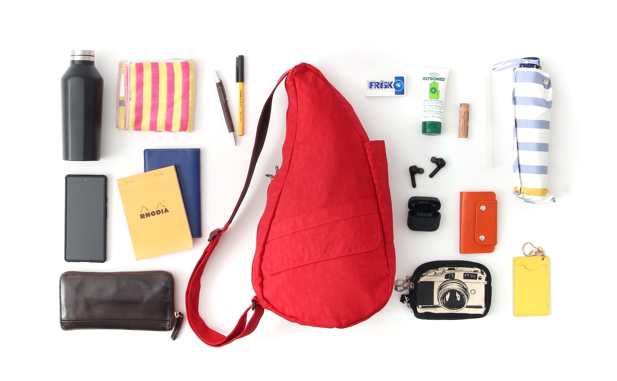 ヘルシーバックバッグ マイクロファイバー Sサイズ ベリーシャーベット