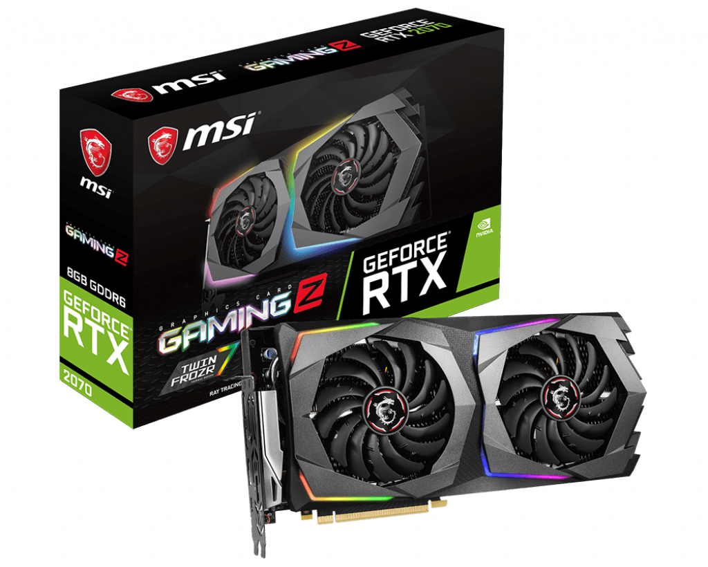 MSI GeForce RTX 2070 DirectX 12 RTX 2070 ARMOR 8G 8GB RGB 256-Bit