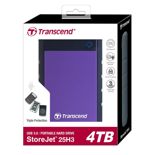 Transcend 4TB StoreJet 25H3 Anti-Shock External Hard Drive | Help