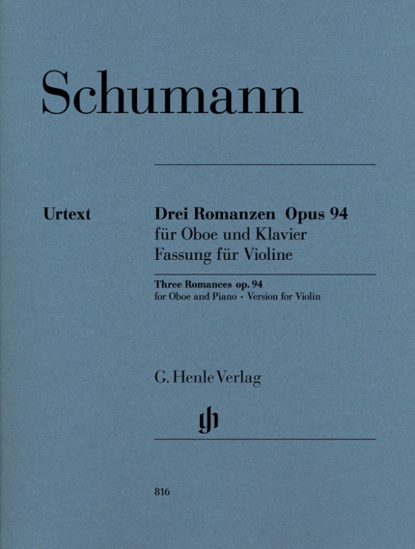 Three Romances op. 94 for Oboe and Piano | HN816 | HN 816