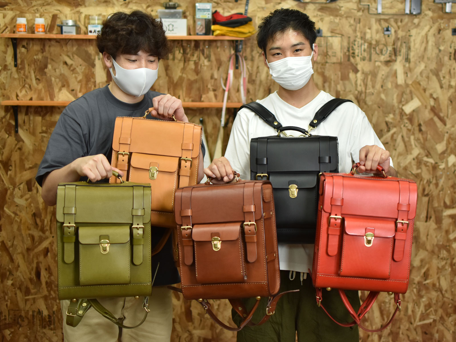 5色のガロンリュック&今だけ+α｜革鞄・革小物のHERZ公式通販