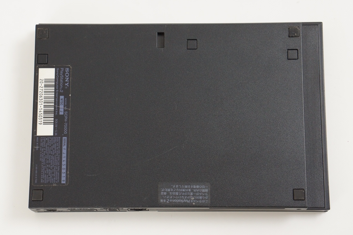 PS2 Slim Console 70000 CB Black Tested System Playstation2 Only