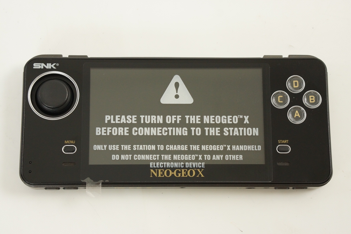 NEO GEO X GOLD CONSOLE GOOD Handheld System with Arcade Stick 20