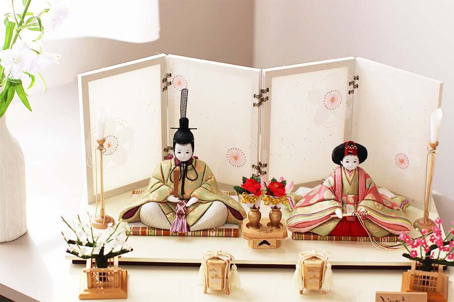 木目込み雛人形 奏 - かなで - 14号 - 親王飾り｜ おしゃれで可愛い