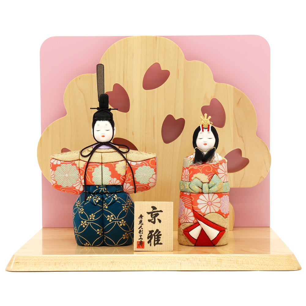 KM12 可愛い飾り台 朱塗り 巾70㎝位 ひな人形 親王飾り台 木目込み飾り