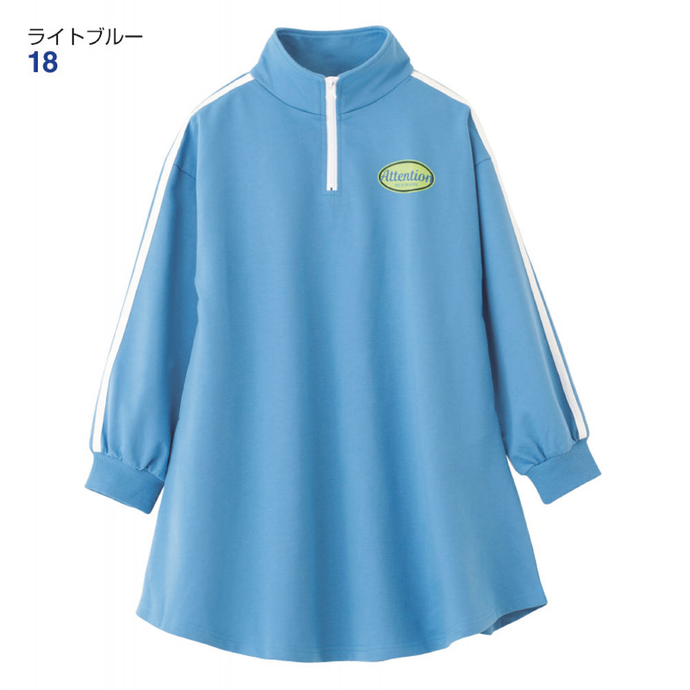 MiLK FRAPPE ハーフジップラインワンピース【130～160cm】 | 激安靴の