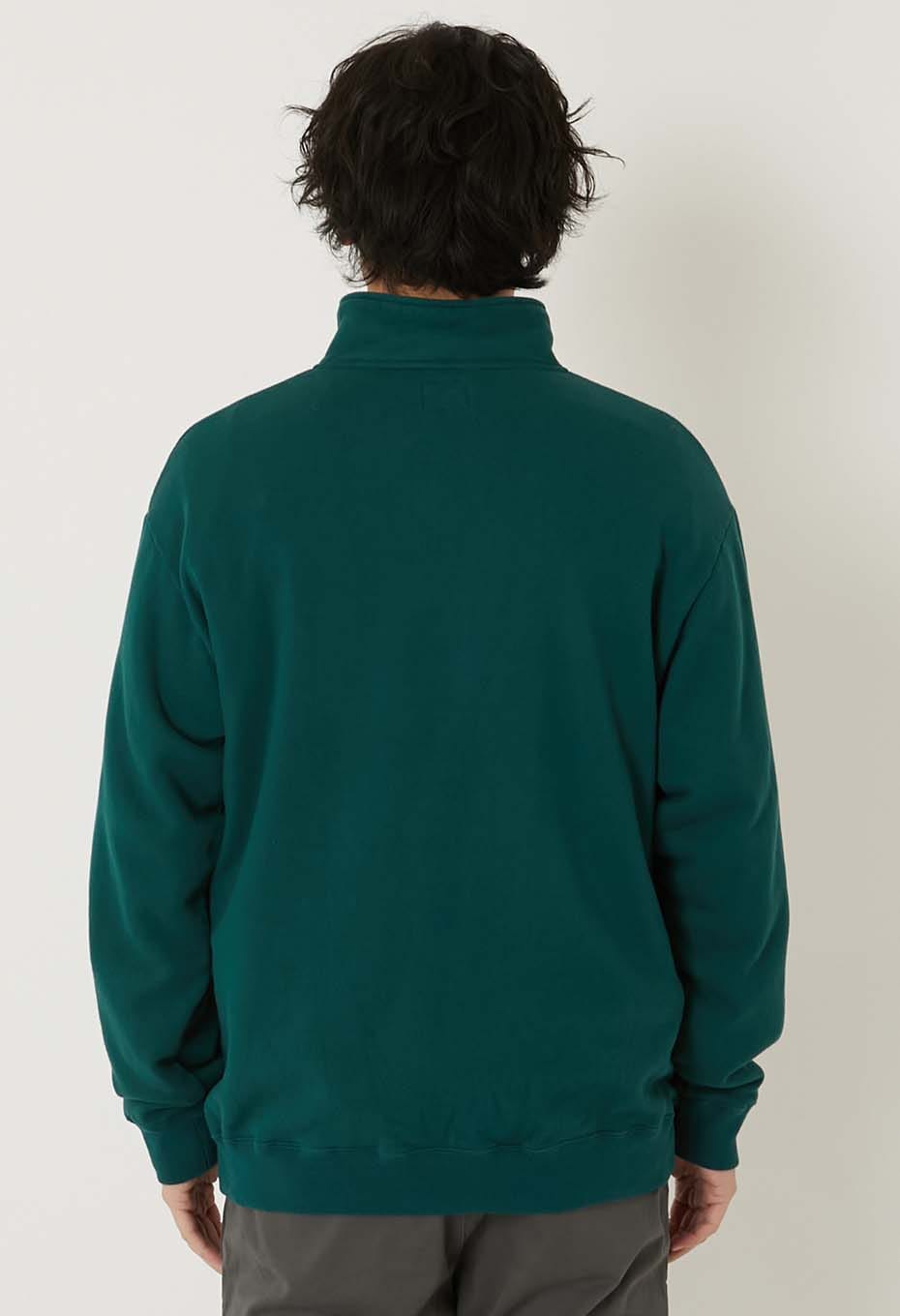 スーパーストレッチ スウェット ハーフジップ プルオーバー