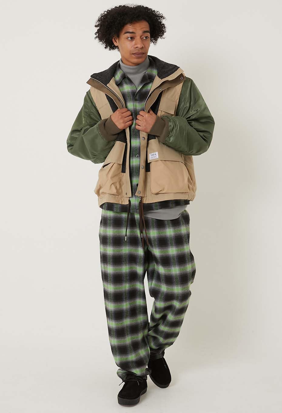 TOWNCRAFT × HIGH! STANDARD /TC24FW-07SL1 FLANNEL CHEF PANTS