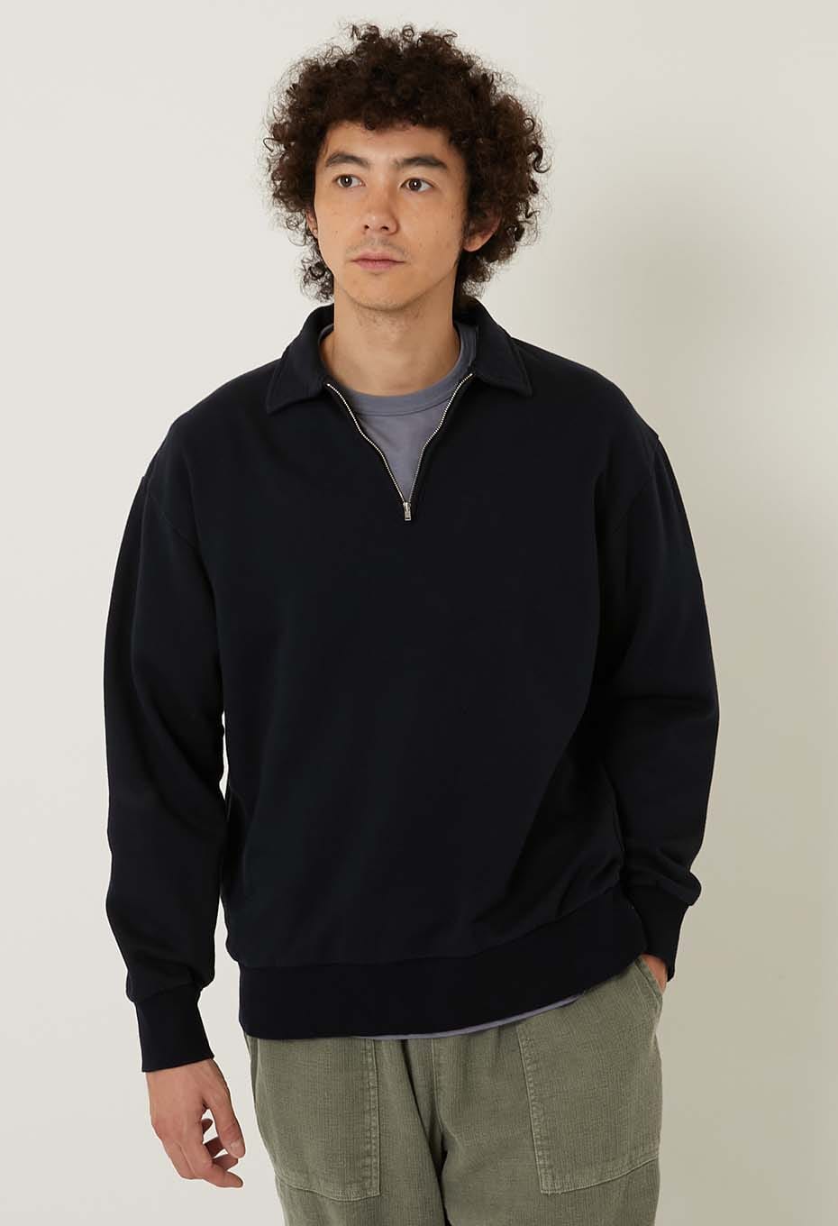 ハーフジップスウェットシャツ | BLUE BLUE | ハリウッドランチ