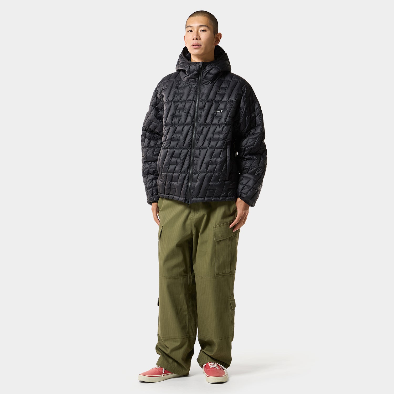 HUF X TAION CASCADE PACKABLE HOODED DOWN JACKET｜JACKETS