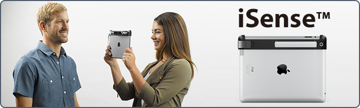 iPadが3Dスキャナーに3Dプリントの活用を拡げる「iSense™」本日より