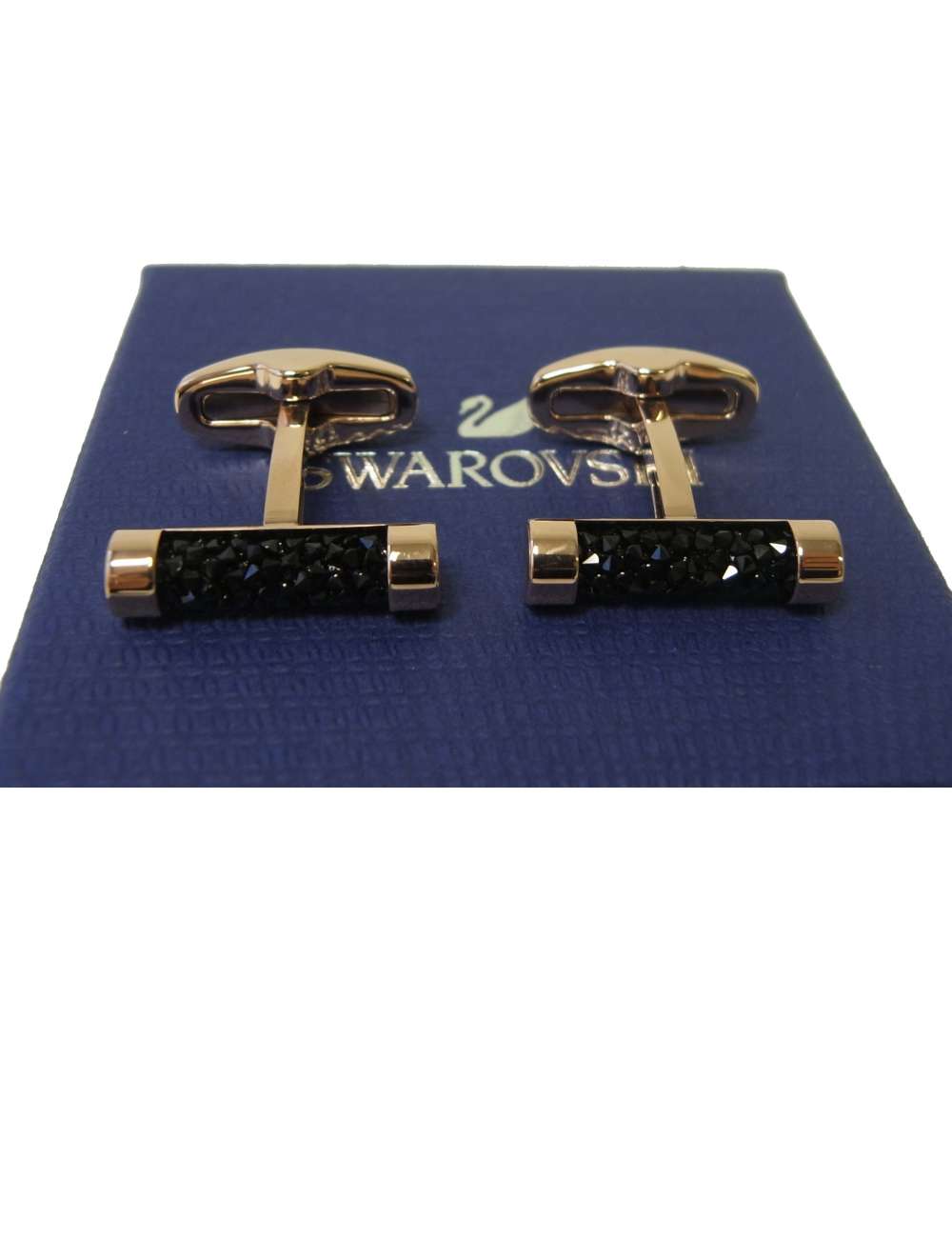 スワロフスキー カフスボタン メンズ カフリンクス クリスタルダスト