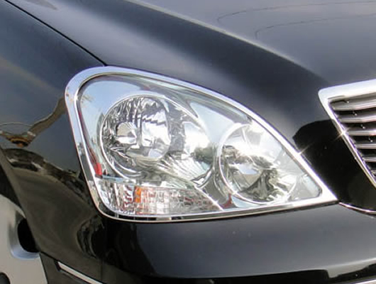 セルシオ30系前期 ヘッドライト クロームリム メッキパーツ | セルシオ