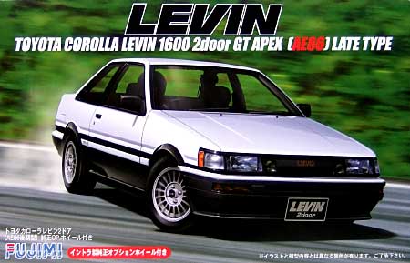 フジミ トヨタ カローラ レビン 1600 2ドア GT APEX 後期型 (AE86