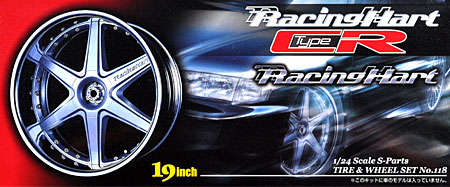 1/24 Sパーツ タイヤ＆ホイール レーシングハート type CR (19インチ