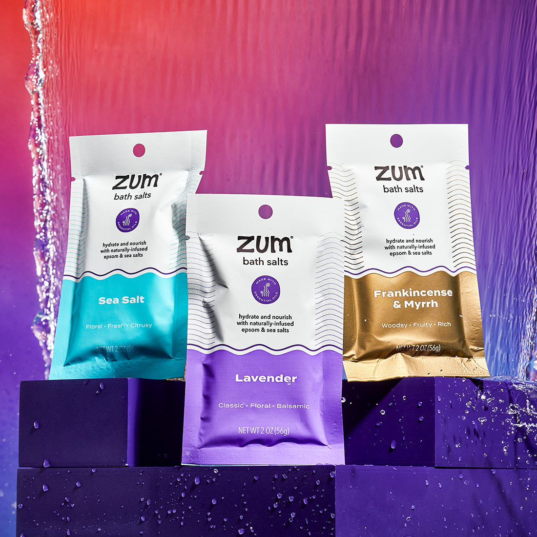 Zum Tub Bath Salt Packet Sea Salt | Indigo Wild