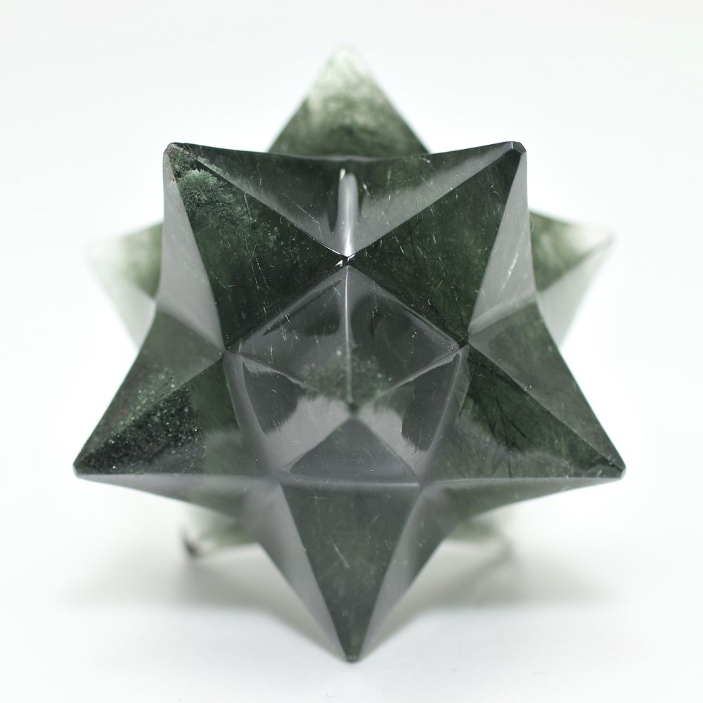 超希少・ガネッシュヒマール産]ヒマラヤ水晶アステロイド/クローライト