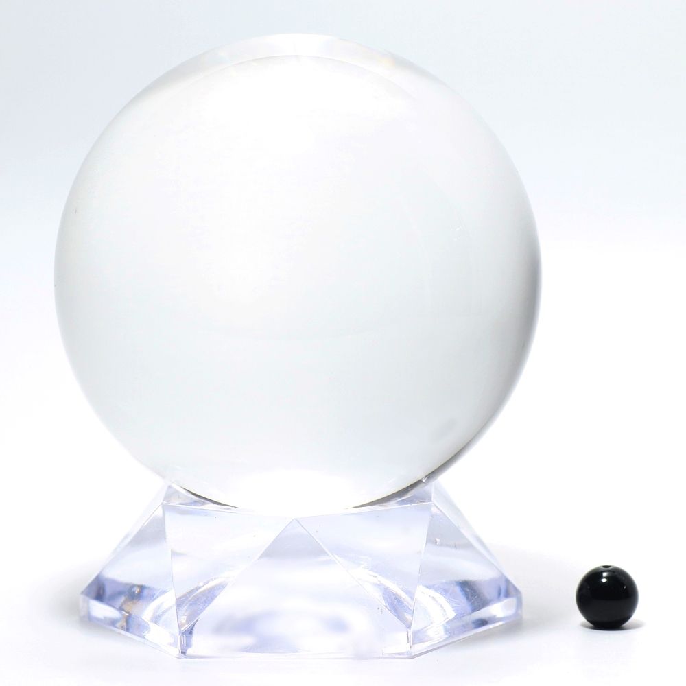 品質ランク]ブラジル産天然無垢本水晶玉/7cmUP丸玉/天然本物透明